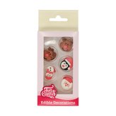 Cukrové zdobení Vánočnín Fun Cakes 12ks