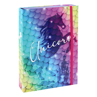 Box na sešity A4 Jumbo MaXi - Unicorn