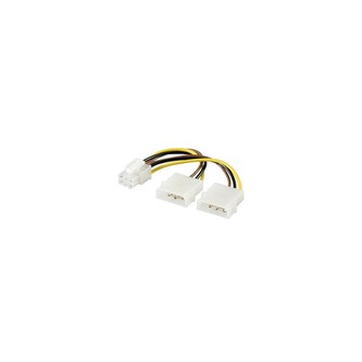Premiumcord Redukce napájecí 5.25" Molex - 6 pin pro PCI-E grafické karty