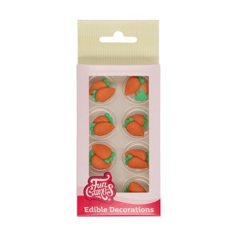 Cukrové zdobení mrkvičky FunCakes 16ks