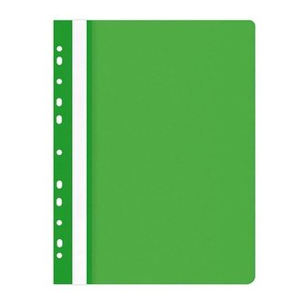 Skoroszyt A4 PP wpinany zielony (25szt)