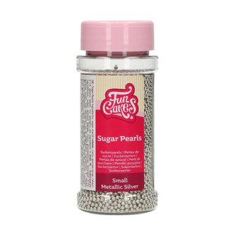 Cukrové perly malé stříbrné 80g