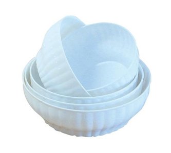mísa d18 - d26cm sada bílá, plast