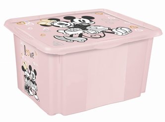box 30,0 l MICKEY, sev.růž., 45x35x27cm, plast box 30,0 l MICKEY, sev.růž., 45x35x27cm, plast
