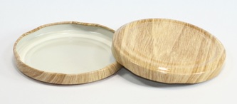 víčko TWIST  82-10ks im.DŘEVO víčko TWIST  82-10ks im.DŘEVO