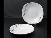 talíř d21,5cm hluboký, LONDRA dekor, porcelán
