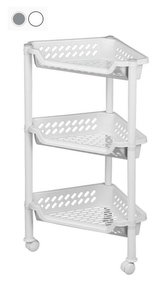 regál 3-dílný rohový 380x265x680, pojízdný