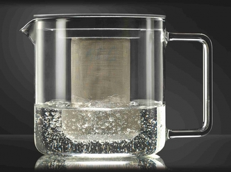 konvice 1,3l FROM sítko NR, sklo/plast