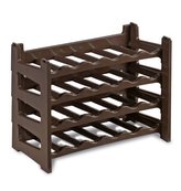 regál na víno (6lahví/1 patro) hnědý,60x30x12cm