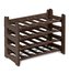 regál na víno (6lahví/1 patro) hnědý,60x30x12cm