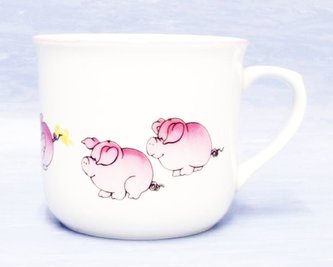 hrnek 650ml VAŘÁK-PRASÁTKA U981, čes.porc.