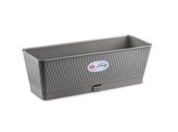 truhlík 50cm kam.šedý LIBERTY+miska,š18,v.16cm, plast