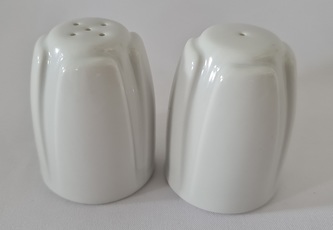 slánka nebo pepřenka d5x6,5cm, porcelán bílý