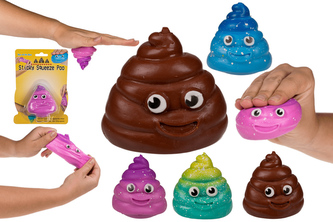 Žertovné lepivé hovínko s obličejem