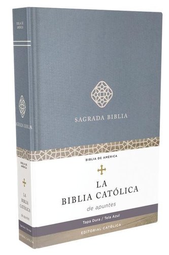 Biblia Católica de Apuntes, Tapa Dura, Tela, Azul