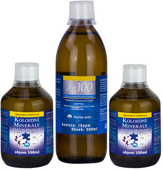 Pharma Activ Koloidní minerály 2x 300 ml + Koloidní stříbro Ag100 (10ppm) 500 ml ZDARMA Pharma Activ Koloidní minerály 2x 300 ml + Koloidní stříbro Ag100 (10ppm) 500 ml ZDARMA