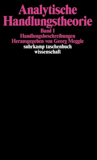 Analytische Handlungstheorie I