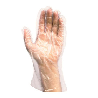 Rukavice jednorázové LDPE pro ženy, velikost M, (100 ks v bal.)