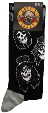 Pánské ponožky Guns N'Roses: Skulls Band Monochrome (velikost EU 40-45)