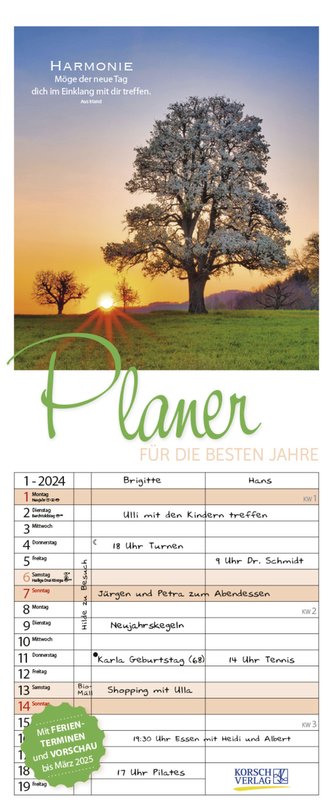 Planer für die besten Jahre 2024