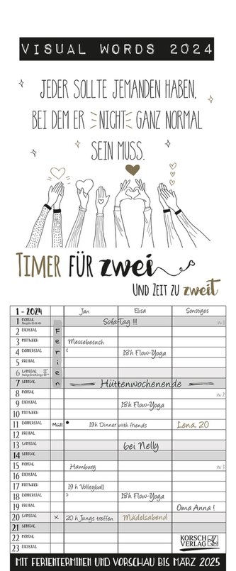 Visual Words Timer für 2 2024