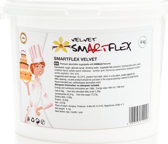 Smartflex Velvet Vanilka 4 kg (Potahovací a modelovací hmota na dorty)