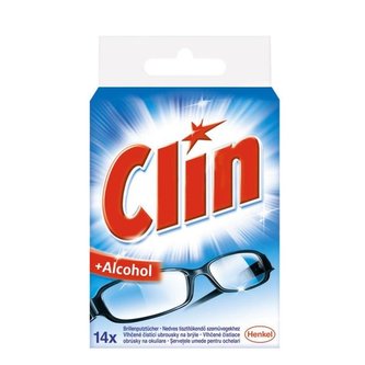 Čisticí ubrousky na brýle Clin, 14 ks