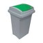 Odpadkový koš na tříděný odpad, zelené víko, 50 l