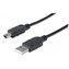 Propojovací kabel Manhattan USB 2.0 mini B5, 1,8m