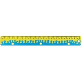 Pravítko KEYROAD 30cm, Coral, zelené