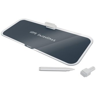 Tabulka na psaní Leitz Cosy, skleněná, samet.šedá