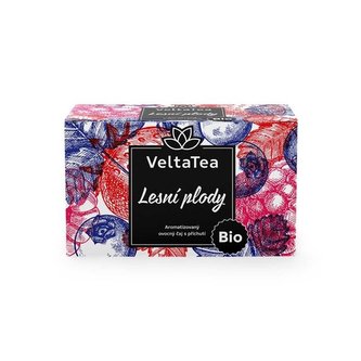 Ovocný čaj VeltaTea - lesní plody, bio, 20x 2 g