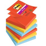 Z-bločky Super Sticky PLAYFUL, 76x76 mm, 6 ks