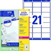 Adresní etikety, 63,5 x 38,1 mm, 2100 ks