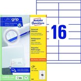 Univerzální etikety, 105,0 x 33,8 mm, 1600 ks