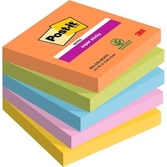 Bločky Super Sticky BOOST, 76x76 mm, 5 ks