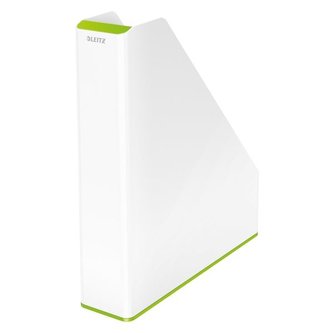 Stojan na časopisy "Wow", zelená, dvoubarevný, 73 mm, plast, LEITZ