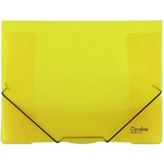 Desky s chlopn.a gumičk.Opaline,A4,plast.,žlut,1 k