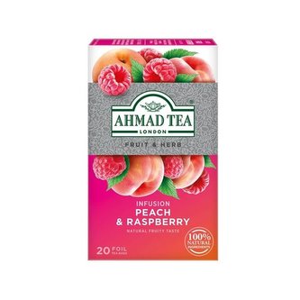 Ovocný čaj Ahmad - broskev a malina, 20x 2 g