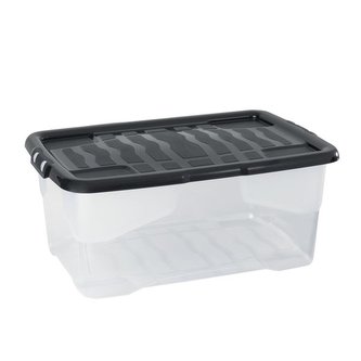 Plastová krabice CEP transp.s černým víkem, 42 l