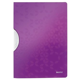 Desky s klipem "Wow ColorClip", purpurová, PP, A4, LEITZ