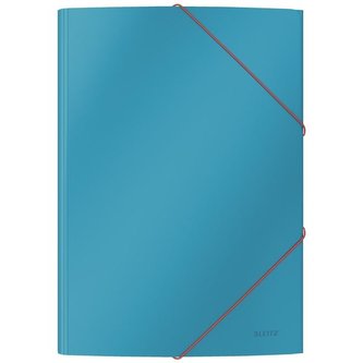 Spisové desky "Cosy", matně modrá, A4, s gumičkou, 15 mm, LEITZ Spisové desky "Cosy", matně modrá, A4, s gumičkou, 15 mm, LEITZ
