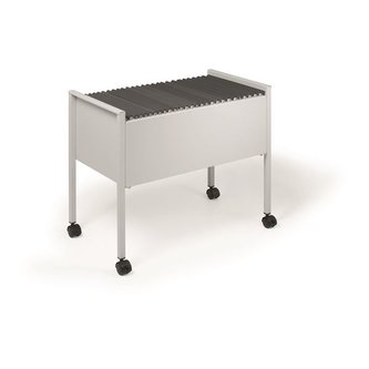 Pojízdná kartotéka "Economy 80", šedá, DURABLE