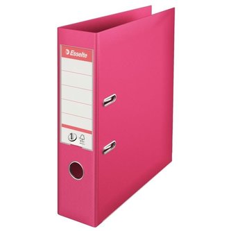 Pákový pořadač "Standard", ochranné spodní kování, fuchsia, 75 mm, A4, PP, ESSELTE