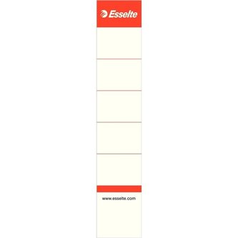 Zasouvací etikety pro pákové pořadače Esselte 5cm Zasouvací etikety pro pákové pořadače Esselte 5cm