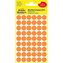 Kulaté etikety Avery, neon oranžové, d=12 mm,270ks