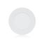 Mělké talíře - bílé, sada 6 ks