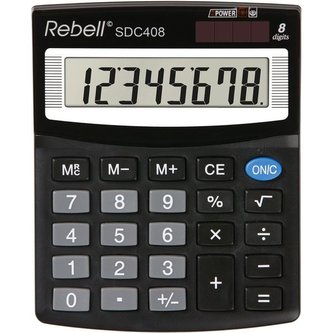 Stolní kalkulač.Rebell SDC408-8-míst,nakl. displej