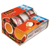 Lepicí páska s odvíječem "Crystal", 2+1 zdarma, 19 mm x 7,5 m, 3M SCOTCH