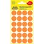 Kulaté etikety Avery, neon oranžové, d=18 mm,96 ks